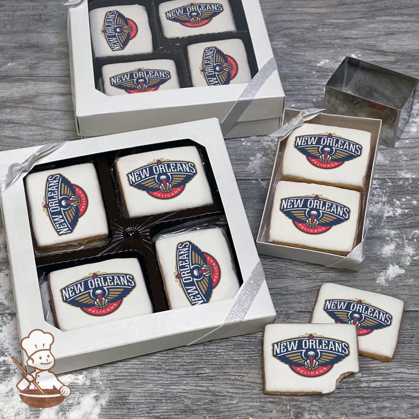 NBA New Orleans Pelicans Cookie Gift Box (Rectangle)