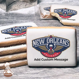 NBA New Orleans Pelicans Custom Message Cookies (Rectangle)