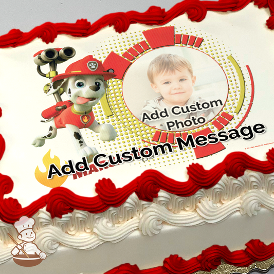 PAW Patrol Marshall Custom Photo Cake