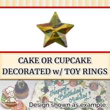 Load image into Gallery viewer, Camo Star Rings (free design)