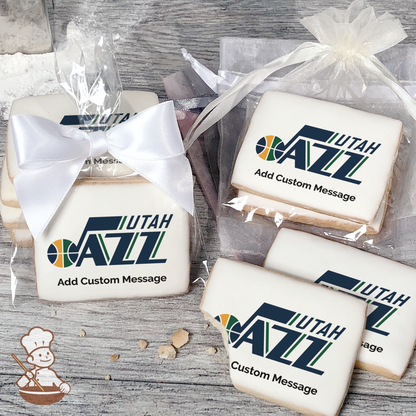 NBA Utah Jazz Custom Message Cookies (Rectangle)