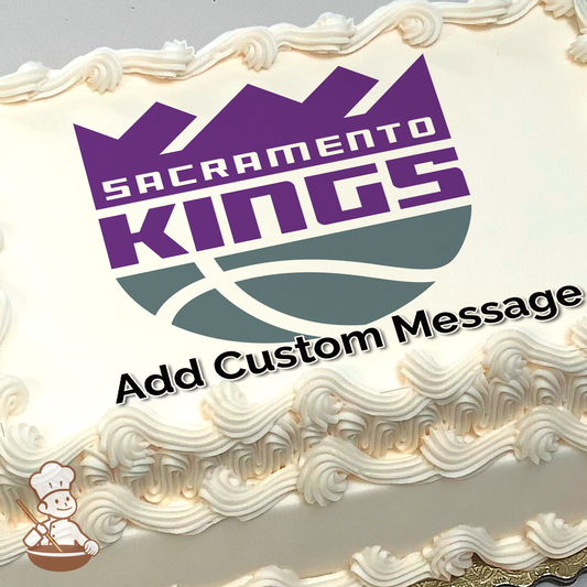 NBA Sacramento Kings Photo Cake