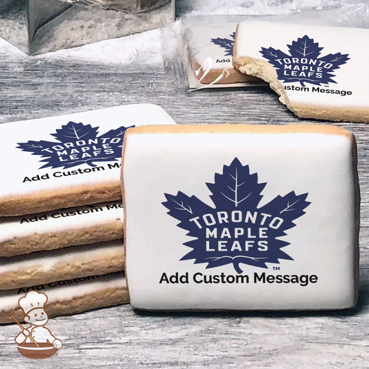 NHL Toronto Maple Leafs Custom Message Cookies (Rectangle)