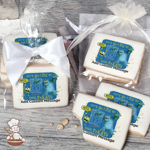 Load image into Gallery viewer, Monsters University Boo To You Custom Message Cookies (Rectangle)