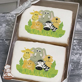 Jungle Animals Cookie Gift Box (Rectangle)