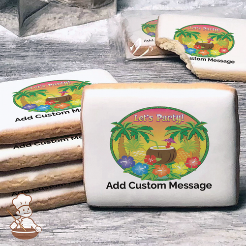 Lets Party Custom Message Cookies (Rectangle)
