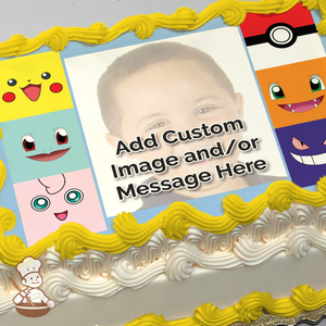 Face the Pokémon Custom Photo Cake