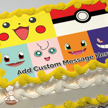 Load image into Gallery viewer, Face the Pokémon Photo Cake