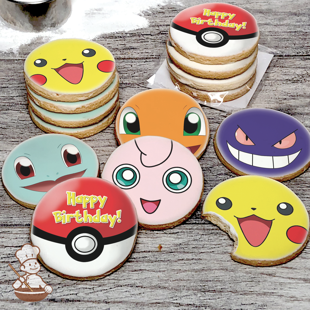 Face the Pokémon Cookie Set (Round)