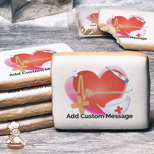 Nurse Custom Message Cookies (Rectangle)