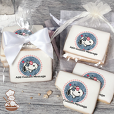 Peanuts Patriotic Snoopy Custom Message Cookies (Rectangle)