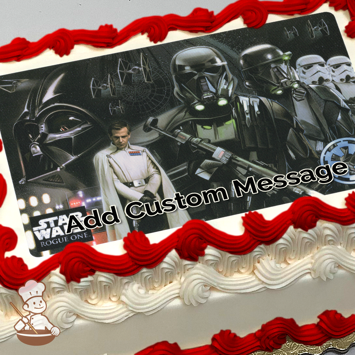 Star Wars Rogue One Empire Photo Cake