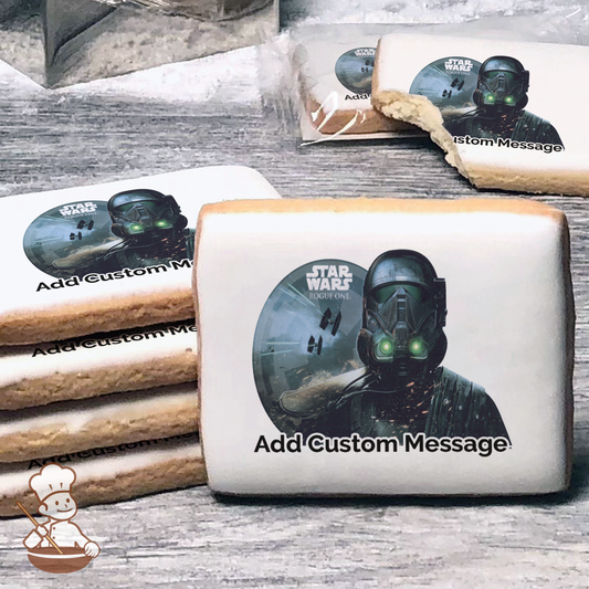 Star Wars Rogue One Death Trooper Custom Message Cookies (Rectangle)