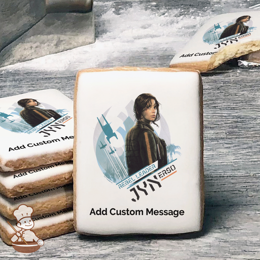 Star Wars Rogue One Rebel Leader Custom Message Cookies (Rectangle)