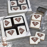 Superman Touchdown Superman Cookie Gift Box (Rectangle)