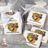 Mickey Roadster Racers Get Set Goooo Custom Message Cookies (Rectangle)