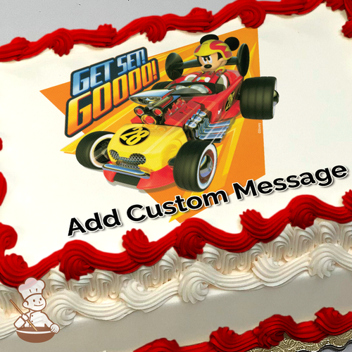 Mickey Roadster Racers Get Set Goooo Photo Cake