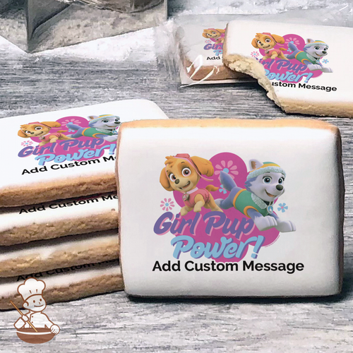 PAW Patrol Girl Pup Power Custom Message Cookies (Rectangle)
