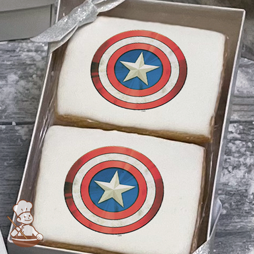 Marvels Avengers Captain America Icon Cookie Gift Box (Rectangle)
