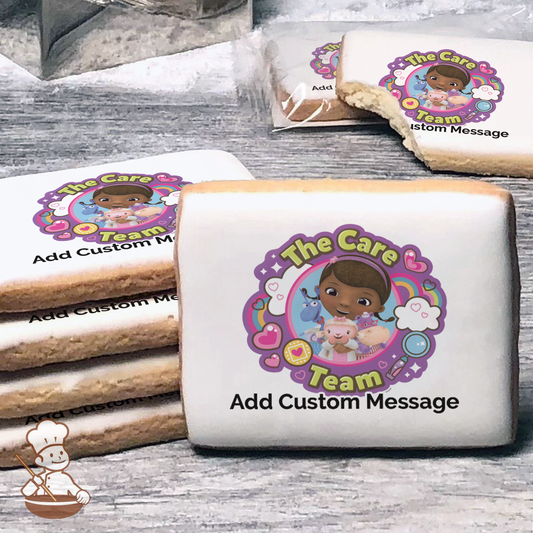 Doc McStuffins The Care Team Custom Message Cookies (Rectangle)