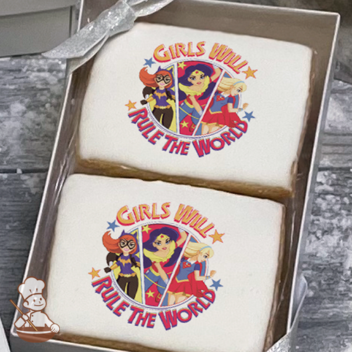 DC Super Hero Girls Girls Rule Cookie Gift Box (Rectangle)