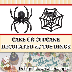 Ghoulish Spider and Web Rings (free design)