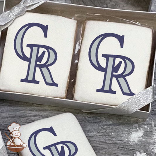 MLB Colorado Rockies Cookie Gift Box (Rectangle)