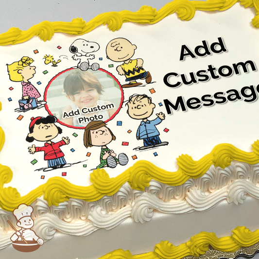 Peanuts Boogie Down Custom Photo Cake