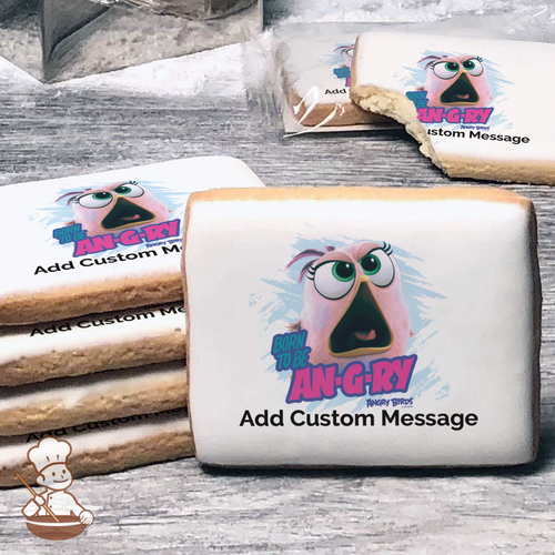 Angry Birds Born to Be Angry Custom Message Cookies (Rectangle)