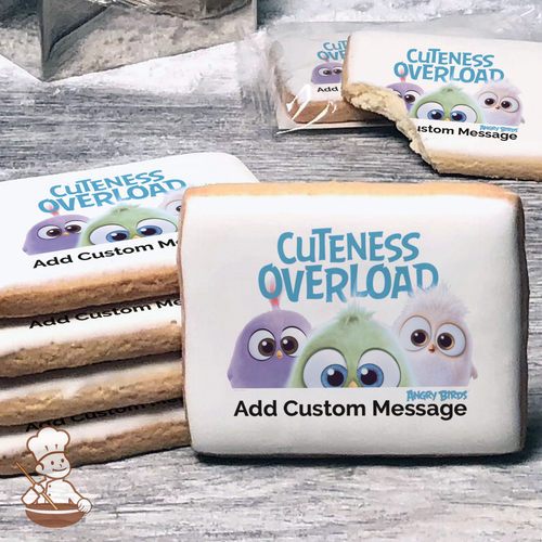 Angry Birds Cuteness Overload Custom Message Cookies (Rectangle)