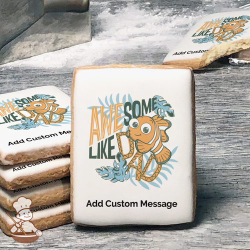 Nemo Baby Boy Custom Message Cookies (Rectangle)