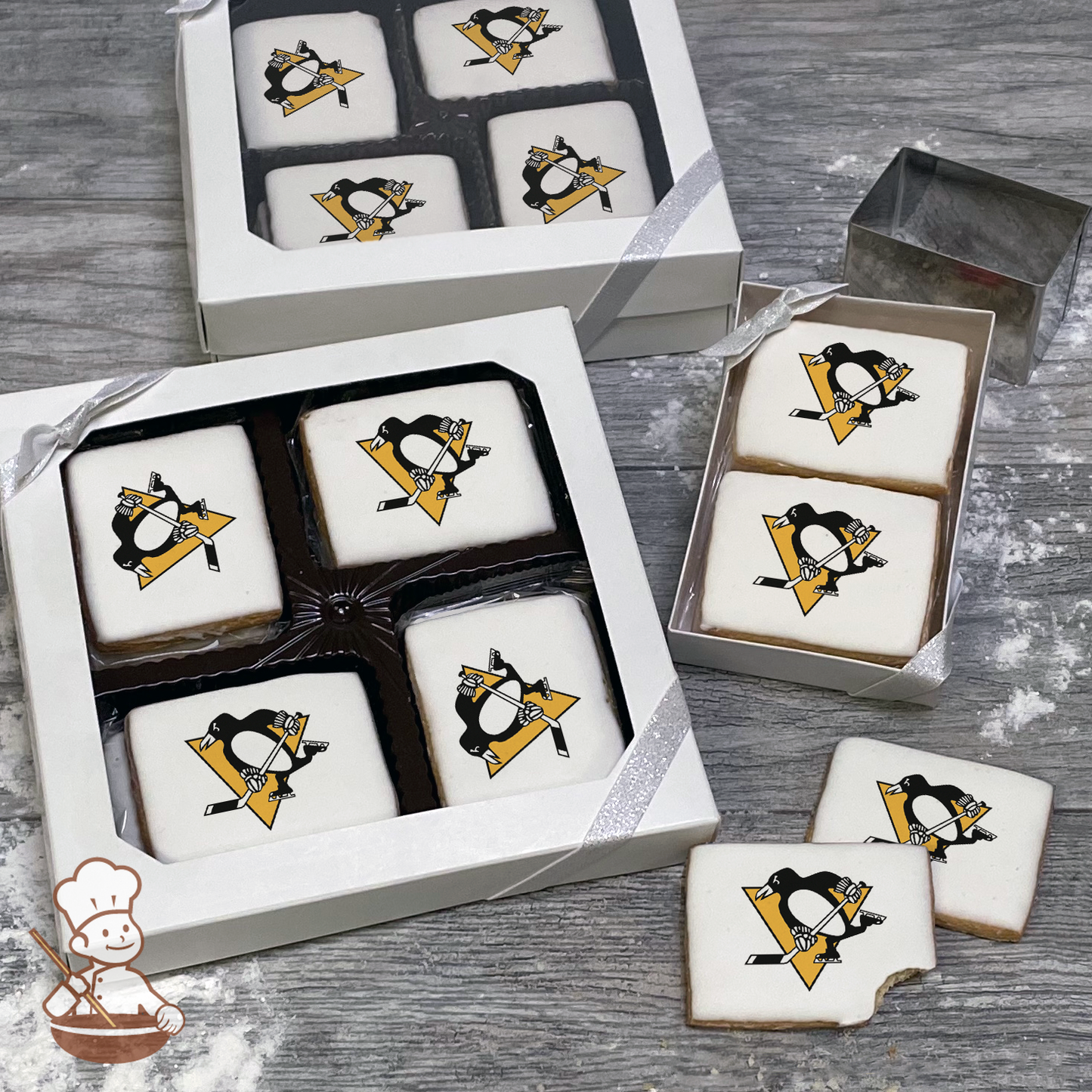 NHL Pittsburgh Penguins Cookie Gift Box (Rectangle)