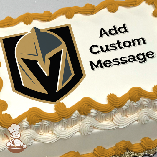 NHL Vegas Golden Knights Photo Cake