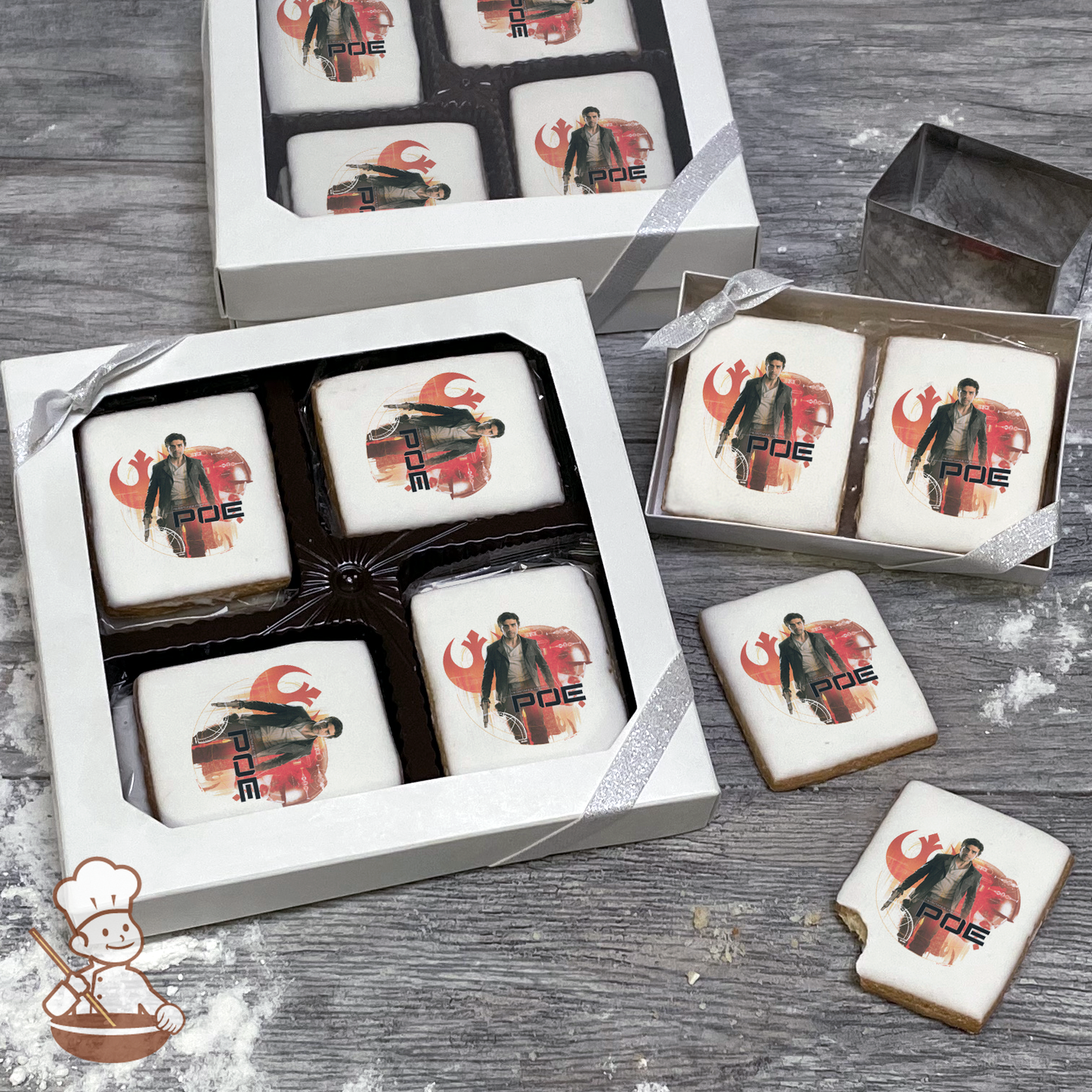 Star Wars The Last Jedi Poe Cookie Gift Box (Rectangle)
