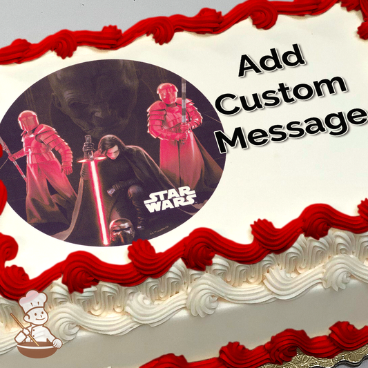 Star Wars The Last Jedi First Order Photo Cake