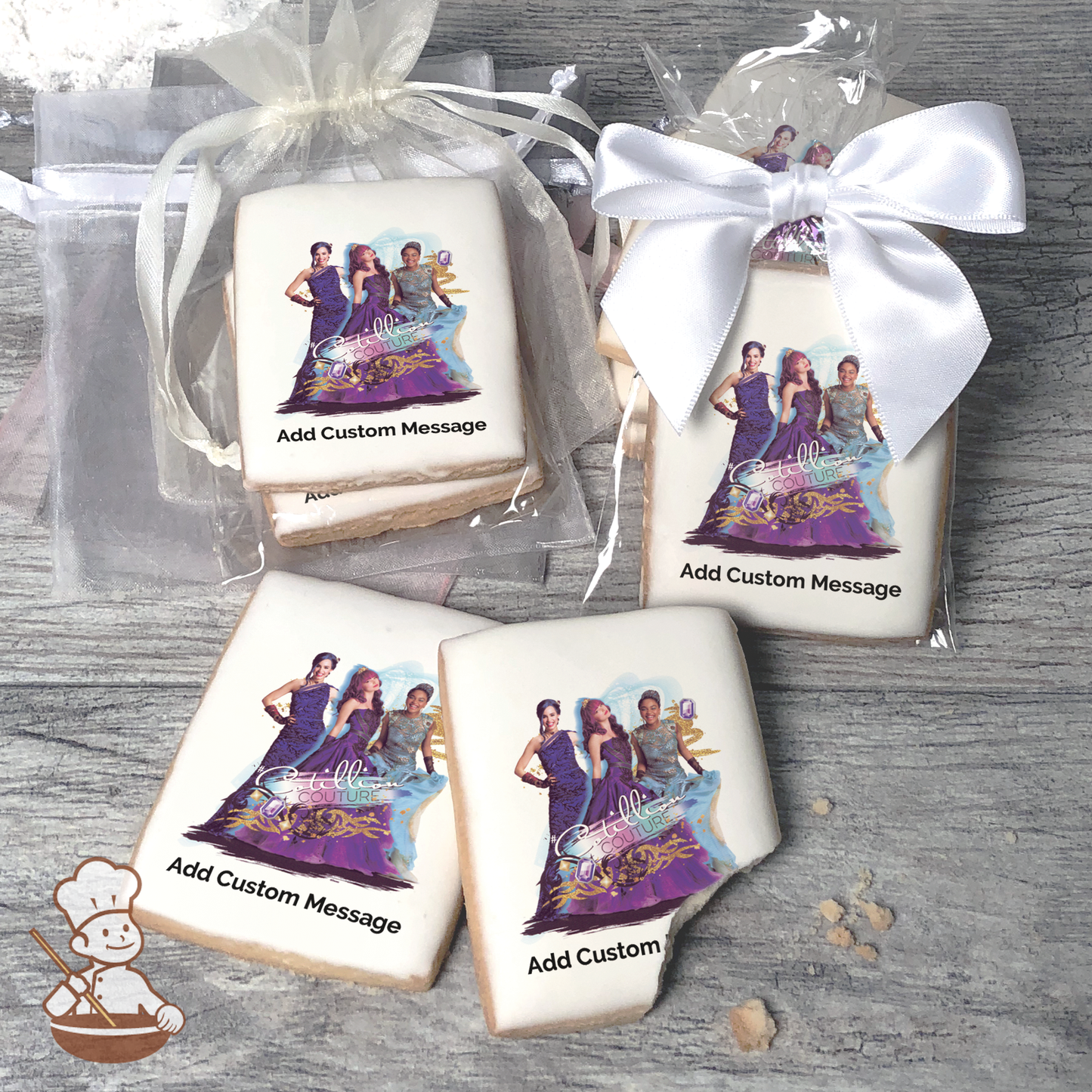 Descendants 2 Cotillion Couture Custom Message Cookies (Rectangle)