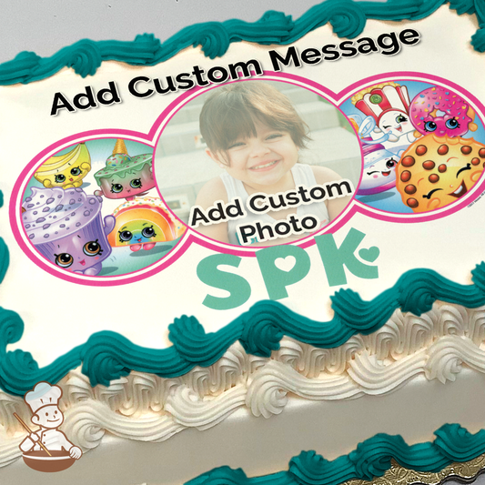 Shopkins Gotta Dance Custom Photo Cake