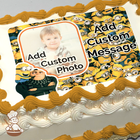 Despicable Me 3 Minion Takeover Custom Photo Cake