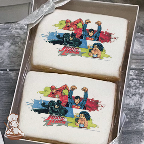Justice League Team Unite Cookie Gift Box (Rectangle)