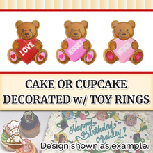 Load image into Gallery viewer, Valentine Bears Rings (free design)