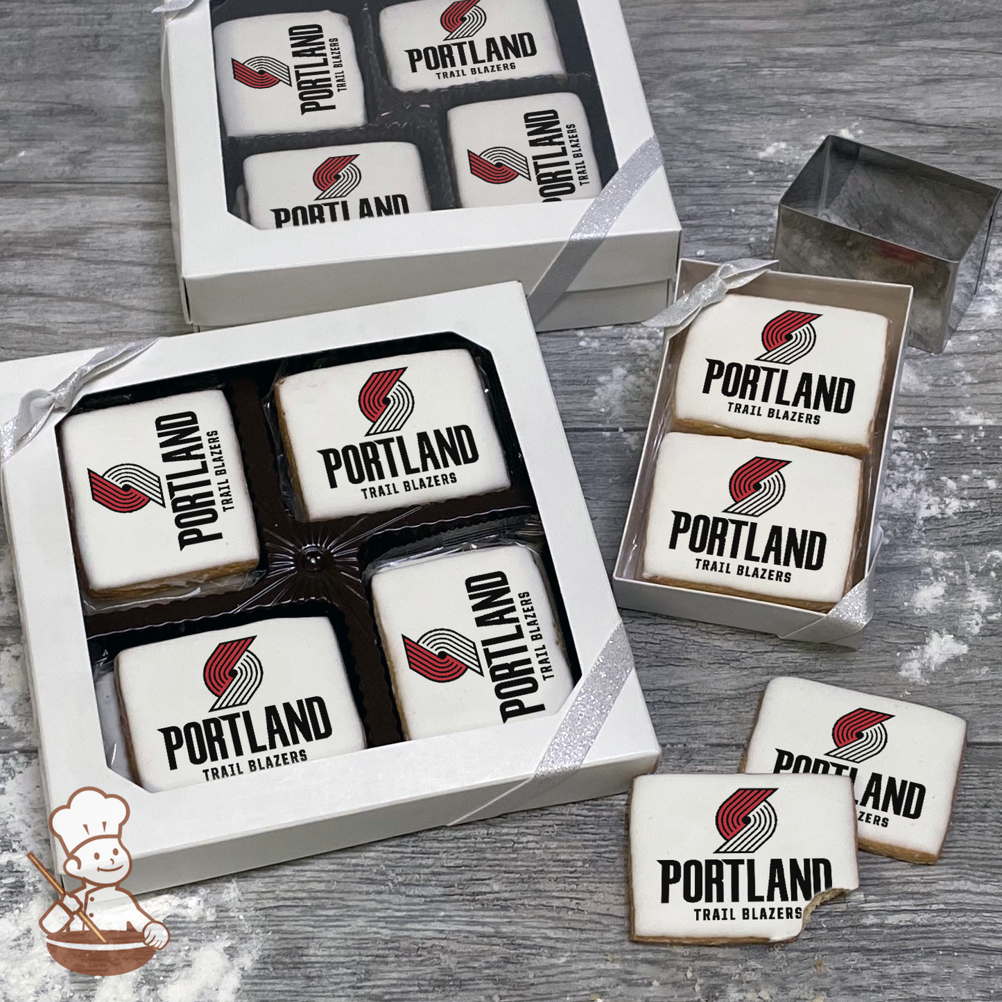 NBA Portland Trail Blazers Cookie Gift Box (Rectangle)