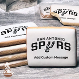 NBA San Antonio Spurs Custom Message Cookies (Rectangle)
