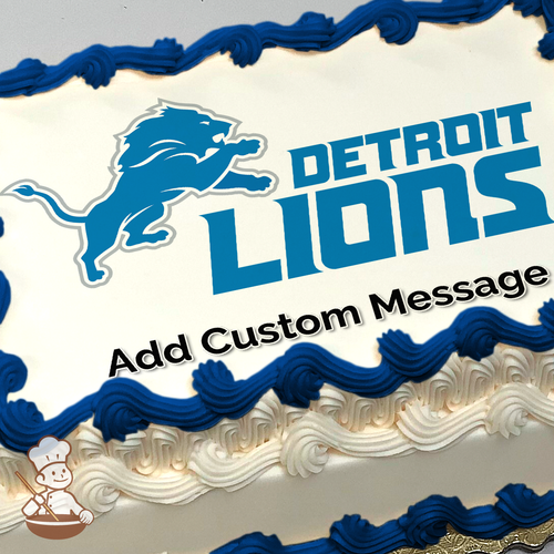 NFL Detroit Lions Photo Cake