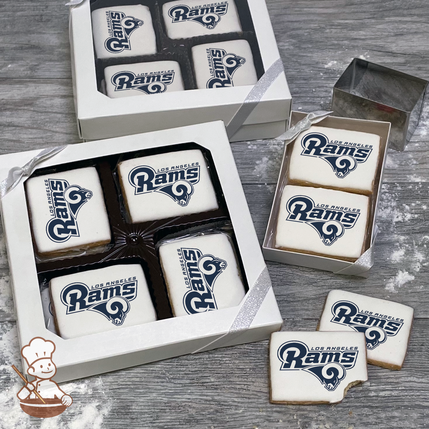 NFL Los Angeles Rams Cookie Gift Box (Rectangle)