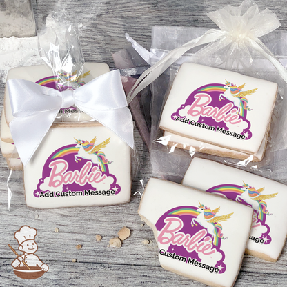 Barbie Dreamtopia Just Believe Custom Message Cookies (Rectangle)