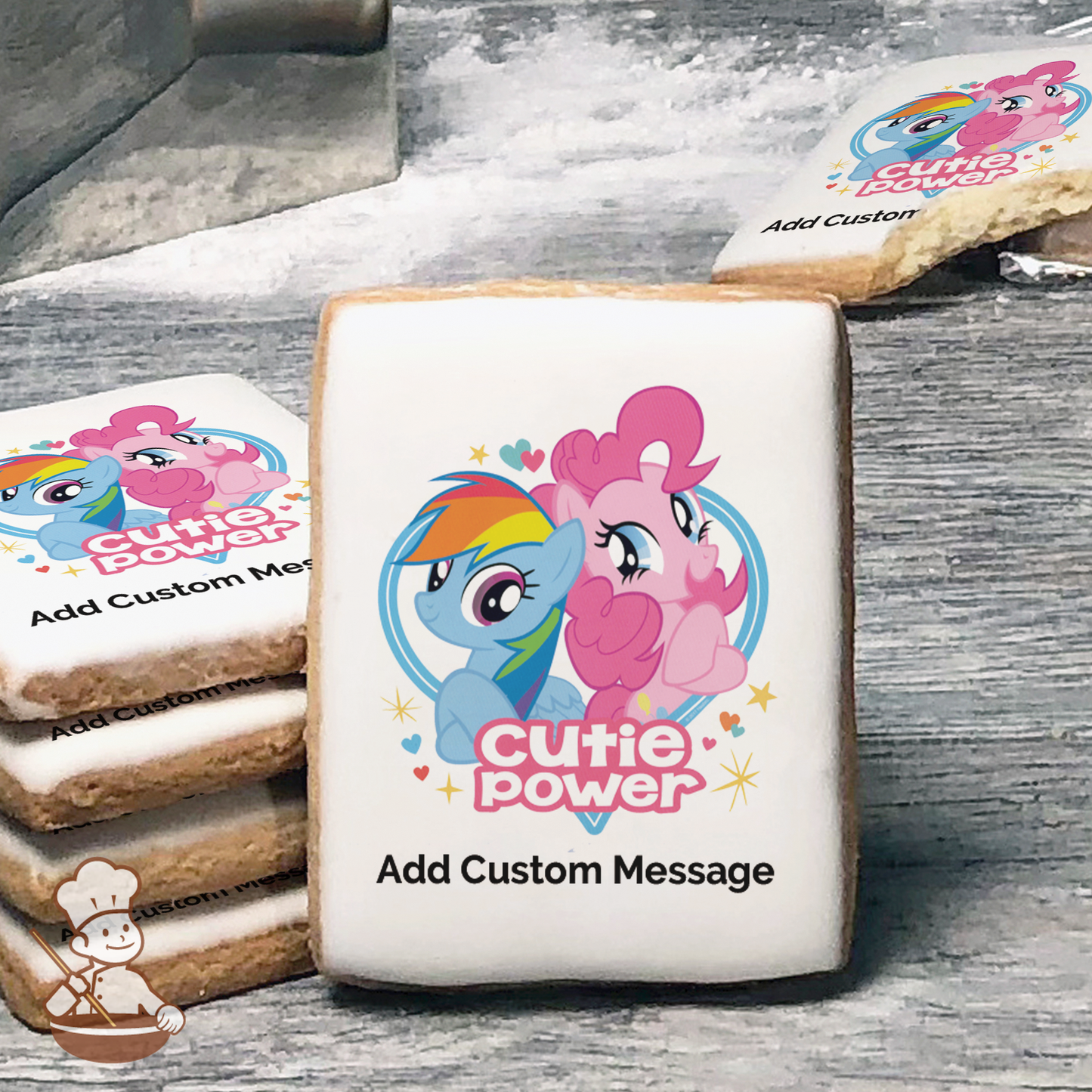 My Little Pony Cutie Power Custom Message Cookies (Rectangle)