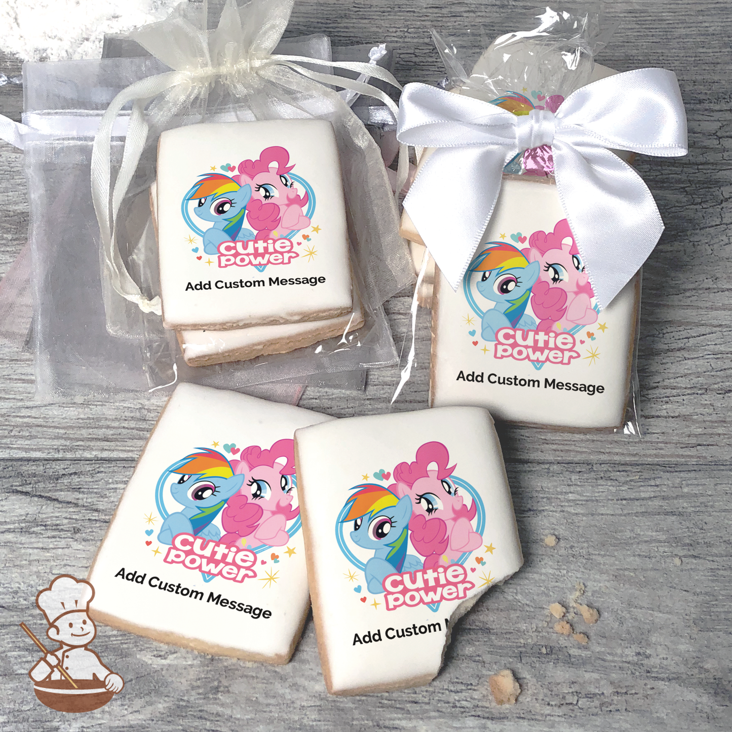 My Little Pony Cutie Power Custom Message Cookies (Rectangle)