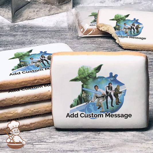 Star Wars The Force is Strong Custom Message Cookies (Rectangle)
