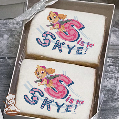 PAW Patrol S is for Skye Cookie Gift Box (Rectangle)