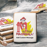 PAW Patrol M is for Marshall Custom Message Cookies (Rectangle)